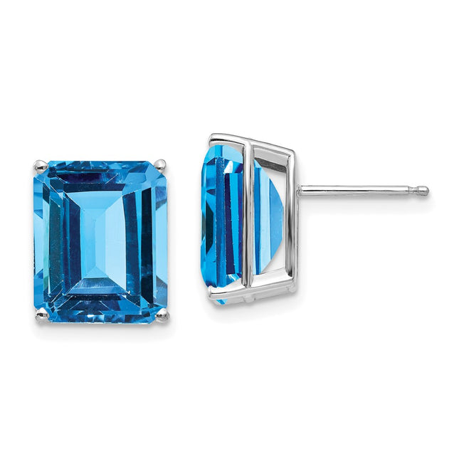 14k White Gold Earrings Style XE70W - Classique Jewelry Inc.