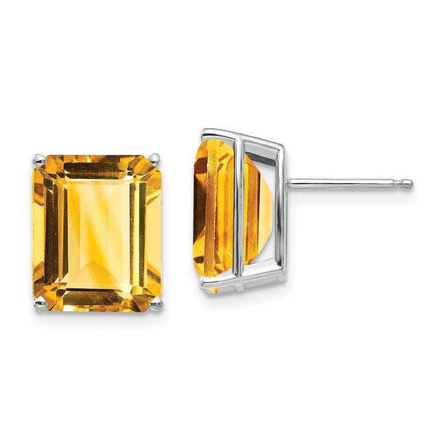 14k White Gold Earrings Style XE70WCI - Classique Jewelry Inc.