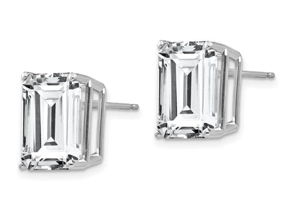 14k White Gold Earrings Style XE70WCZ - Classique Jewelry Inc.