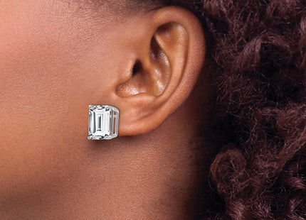 14k White Gold Earrings Style XE70WCZ - Classique Jewelry Inc.