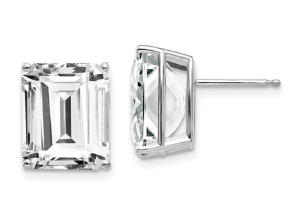 14k White Gold Earrings Style XE70WCZ - Classique Jewelry Inc.