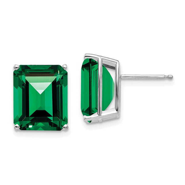 14k White Gold Earrings Style XE70WMS - Classique Jewelry Inc.