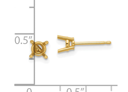 14K gold earrings, alternate view