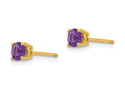 14k Amethyst Earrings