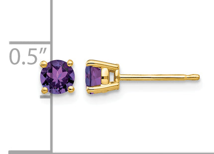 14k Amethyst Earrings