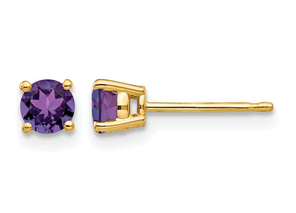 14k Amethyst Earrings