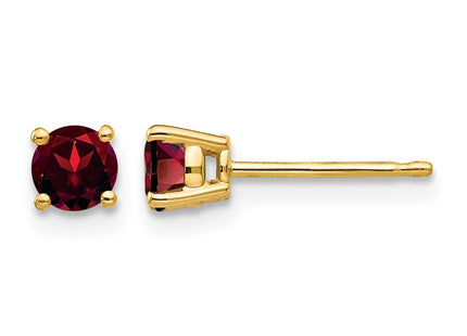 14K gold garnet earrings