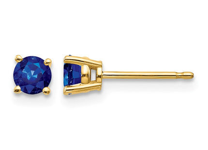 14K gold sapphire earrings