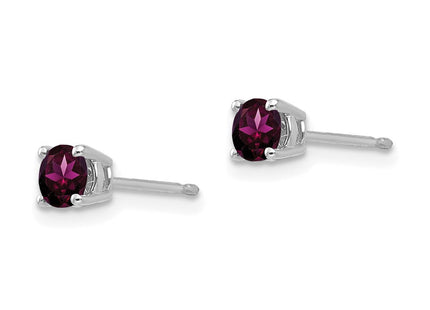 14K white gold citrine earrings, alternate view