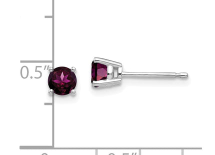 14K white gold citrine earrings, further view