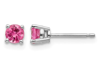 14K white gold spinel earrings