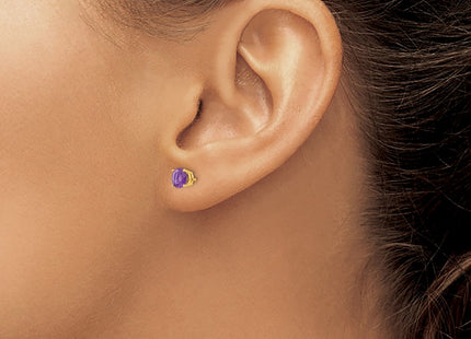 14k Yellow Gold Earrings Style XE72AM - Classique Jewelry Inc.