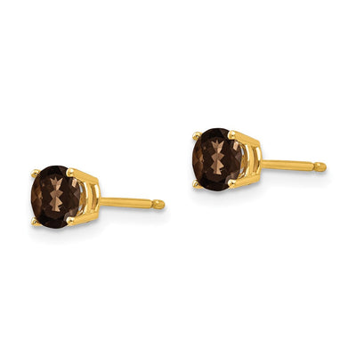 14K Sapphire Post Earrings, 5 x 5mm