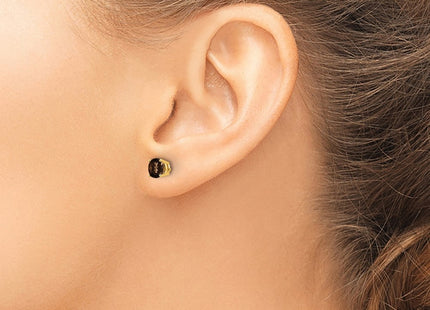 14K gold sapphire earrings, another view