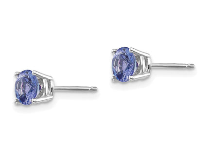 14k White Gold Tanzanite Earrings (Style XE72WT-B)