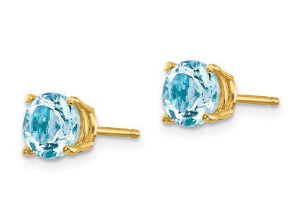 14k Yellow Gold Earrings Style XE73AQ - Classique Jewelry Inc.
