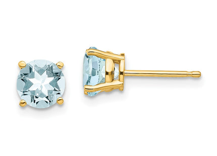 14k Yellow Gold Earrings Style XE73AQ - Classique Jewelry Inc.