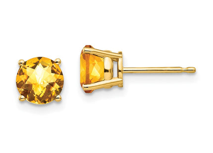 14k Yellow Gold Earrings Style XE73CC - Classique Jewelry Inc.