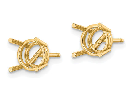 14K gold earrings, alternate view