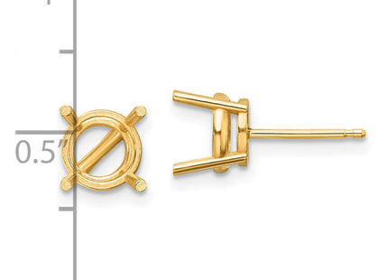 14K gold earrings, another view