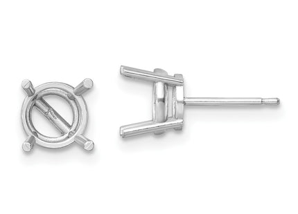14K white gold earrings