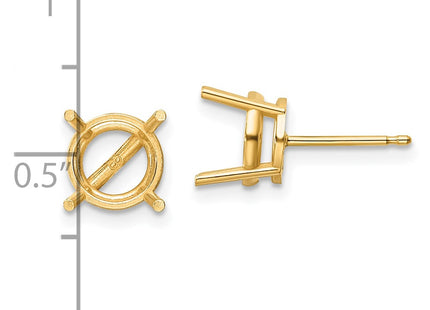 14k Yellow Gold Earrings Style XE75 - Classique Jewelry Inc.