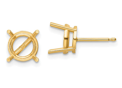 14k Yellow Gold Earrings Style XE75 - Classique Jewelry Inc.