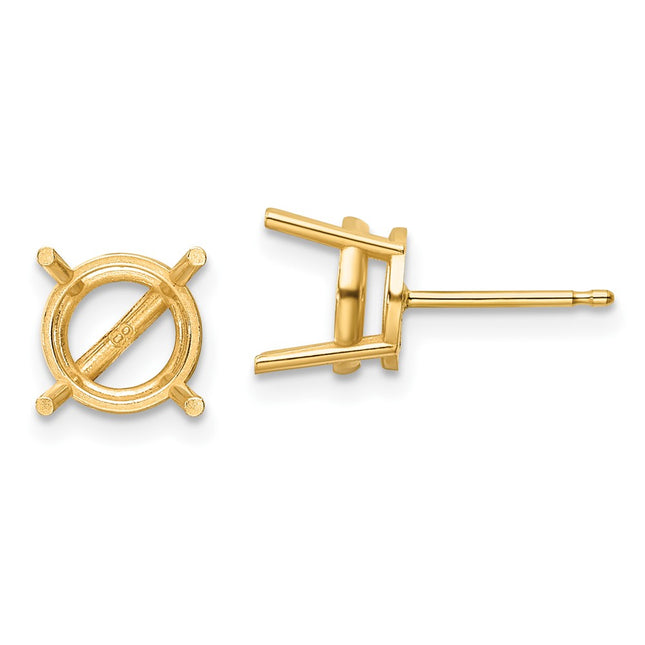 14k Yellow Gold Earrings Style XE75 - Classique Jewelry Inc.
