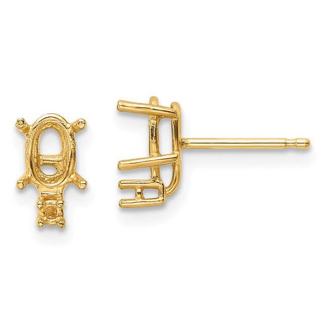 14k Yellow Gold Earrings Style XE754 - Classique Jewelry Inc.
