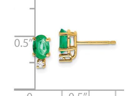 14k Yellow Gold Earrings Style XE754E - Classique Jewelry Inc.