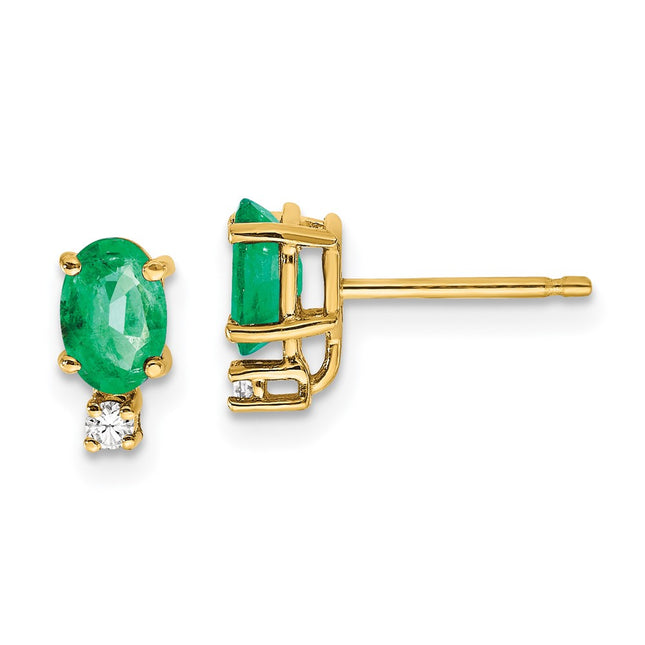14k Yellow Gold Earrings Style XE754E - Classique Jewelry Inc.