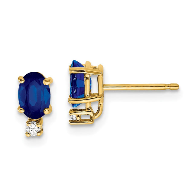 14k Yellow Gold Earrings Style XE754S - Classique Jewelry Inc.