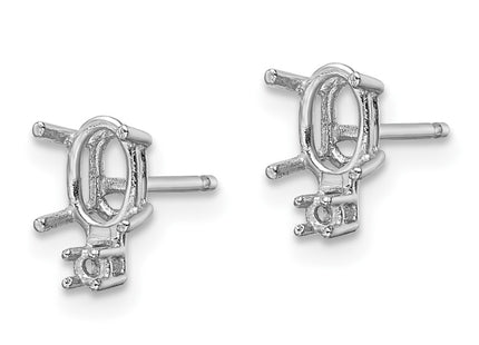 14k White Gold Earrings Style XE755 - Classique Jewelry Inc.