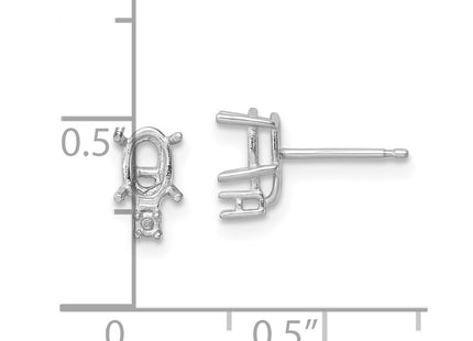 14k White Gold Earrings Style XE755 - Classique Jewelry Inc.