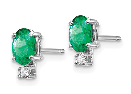 14k White Gold Earrings Style XE755E - Classique Jewelry Inc.