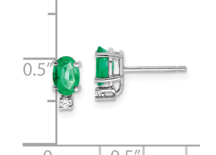 14k White Gold Earrings Style XE755E - Classique Jewelry Inc.