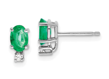 14k White Gold Earrings Style XE755E - Classique Jewelry Inc.