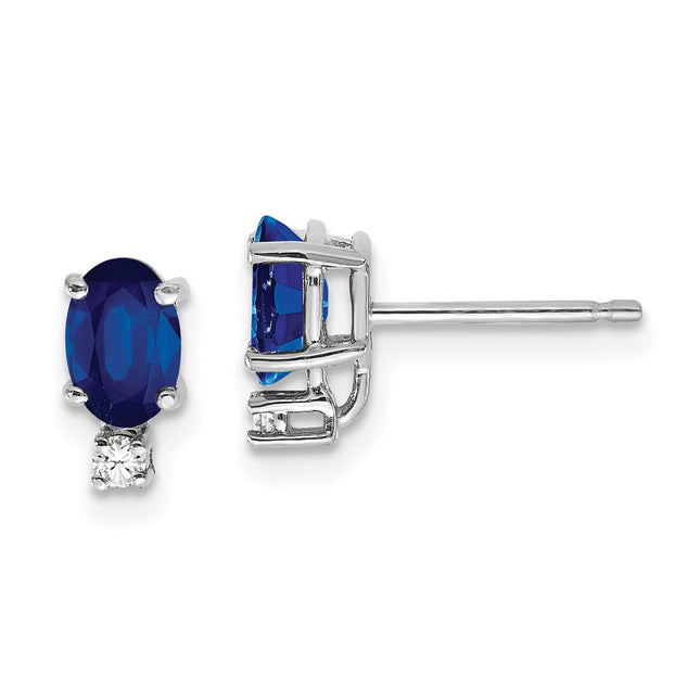 14k White Gold Earrings Style XE755S - Classique Jewelry Inc.