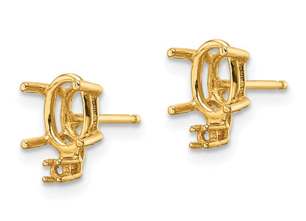 14k Yellow Gold Earrings Style XE756 - Classique Jewelry Inc.