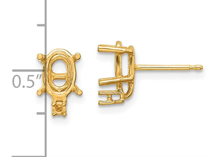 14k Yellow Gold Earrings Style XE756 - Classique Jewelry Inc.