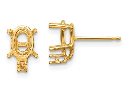 14k Yellow Gold Earrings Style XE756 - Classique Jewelry Inc.