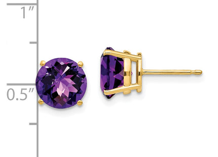 14k Yellow Gold Earrings Style XE75AC - Classique Jewelry Inc.