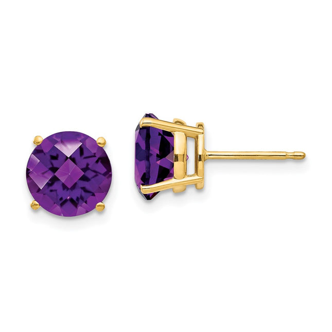 14k Yellow Gold Earrings Style XE75AC - Classique Jewelry Inc.