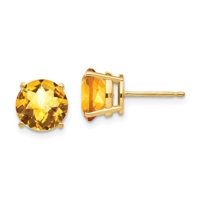 14k Yellow Gold Earrings Style XE75CC - Classique Jewelry Inc.