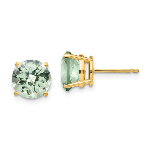 14k Yellow Gold Earrings Style XE75CG - Classique Jewelry Inc.