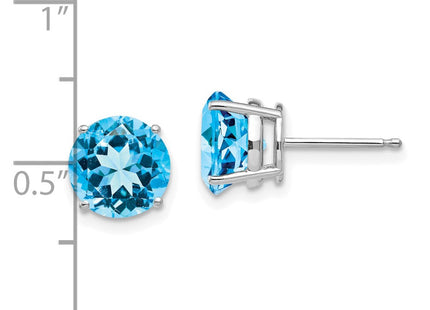14k White Gold Earrings Style XE75WBT - Classique Jewelry Inc.