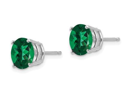 14k White Gold Earrings Style XE75WMS - Classique Jewelry Inc.