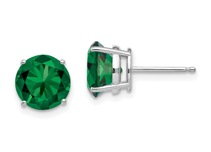 14k White Gold Earrings Style XE75WMS - Classique Jewelry Inc.