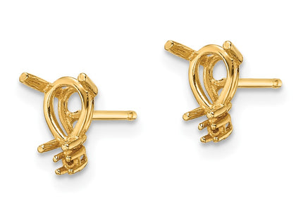 14k Yellow Gold Earrings Style XE760 - Classique Jewelry Inc.