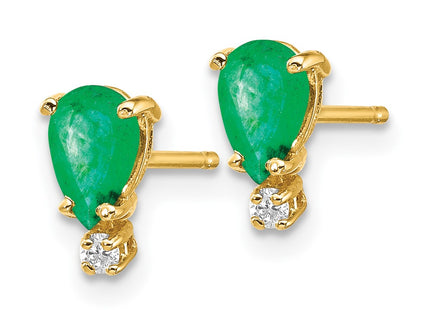 14k Yellow Gold Earrings Style XE760E - Classique Jewelry Inc.